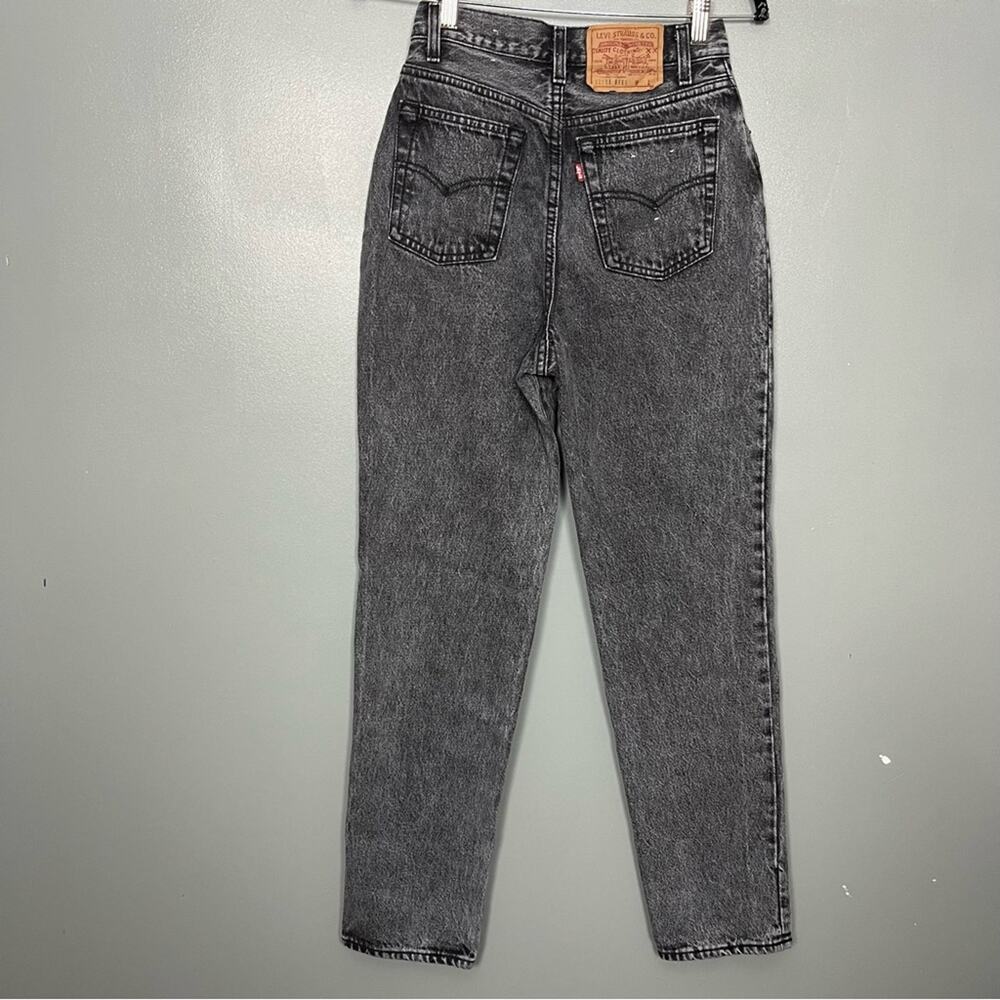 Vintage Levi’s High Rise Straight Leg Made In USA Faded Black Women’s 27 - Picture 3 of 12